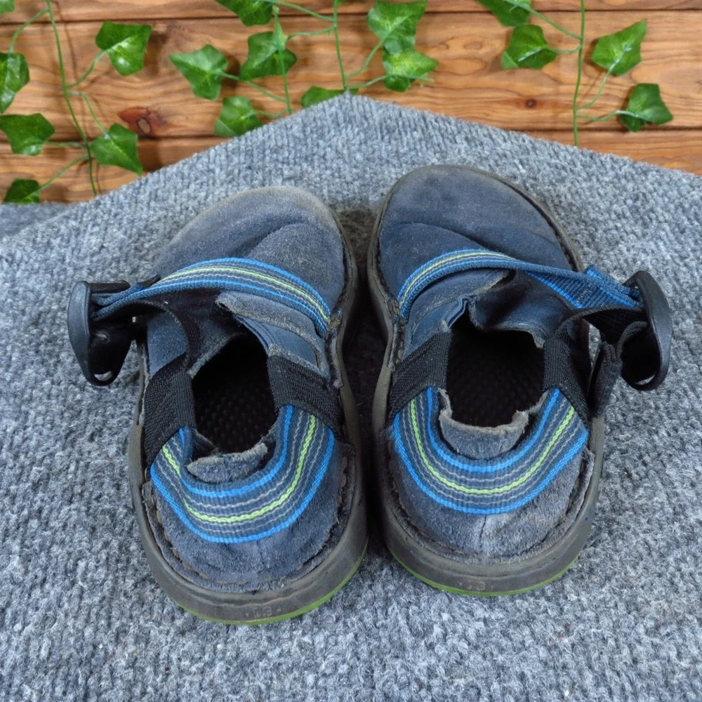 Chaco Pedshed EcoTread Kids Slip On Shoes Size 13‎ Outdoor Casual Blue Suede